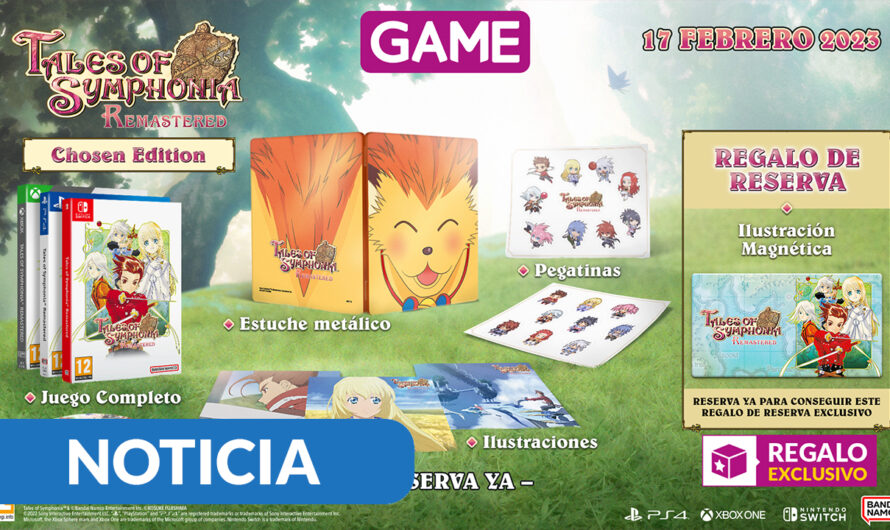 Reserva Tales of Symphonia Remastered: Chosen Edition en GAME y llévate una ilustración magnética