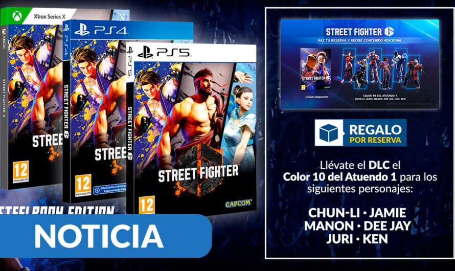 Reserva Street Fighter 6 en GAME para conseguir su steelbook exclusiva
