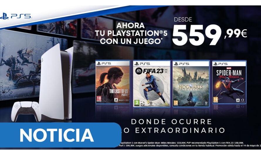 PS5 presenta una promoción especial: consola y juego a elegir desde 559,99€