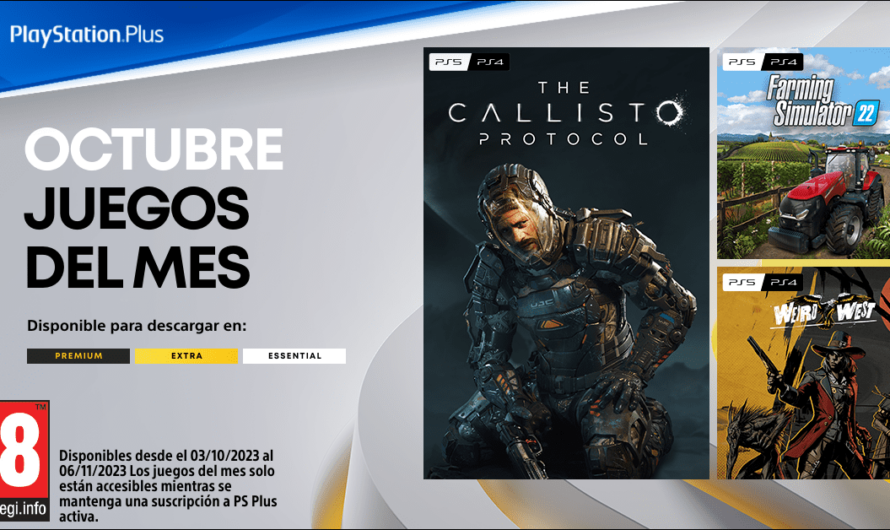 Anunciados los juegos de PlayStation Plus de Octubre 2023