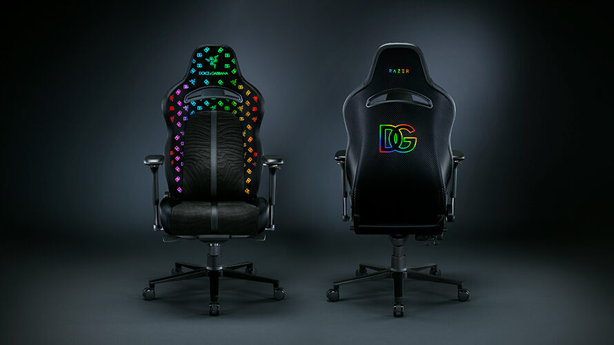 Razer y Dolce & Gabbana colaboran para traer la primera silla Razer Chroma RGB