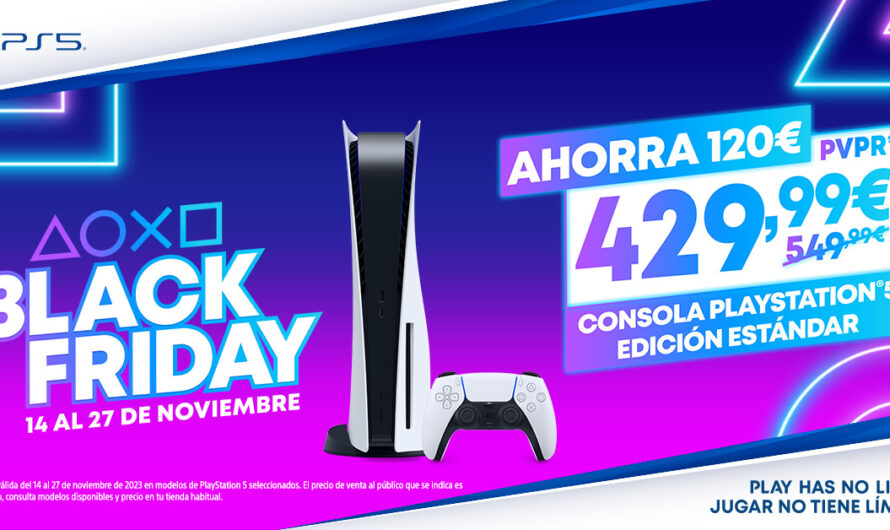 PlayStation celebrará el Black Friday con 120€ de descuento y ofertas en mandos y videojuegos