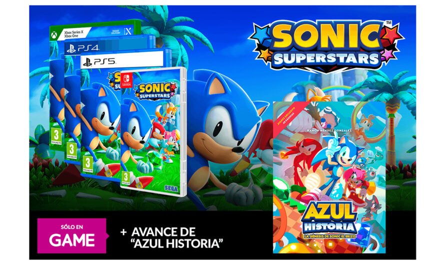 Si compras Sonic Superstars en GAME te puedes llevar un adelanto de Azul Historia: La génesis de Sonic el erizo