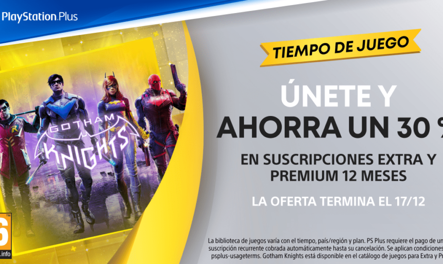 PlayStation Plus goza de un 30% de descuento hasta el 17 de diciembre