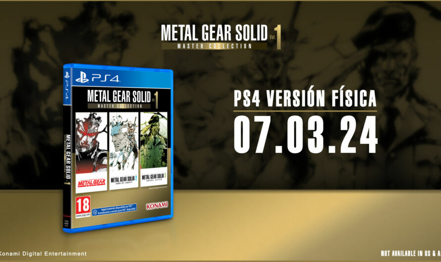 METAL GEAR SOLID: MASTER COLLECTION Vol.1 llegará a PlayStation 4 en físico