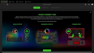 Razer Chroma App Dashboard