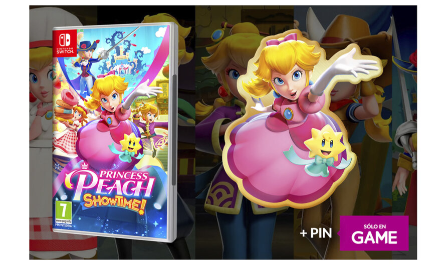 Reserva Princess Peach Showtime en GAME y consigue un exclusivo pin de regalo