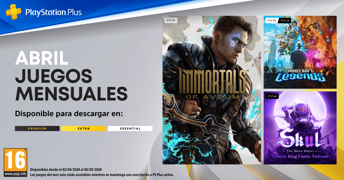 PlayStation Plus: juegos de abril 2024