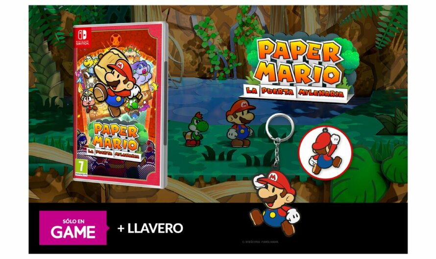 Reserva Paper Mario: La Puerta Milenaria en GAME y llévate un llavero exclusivo