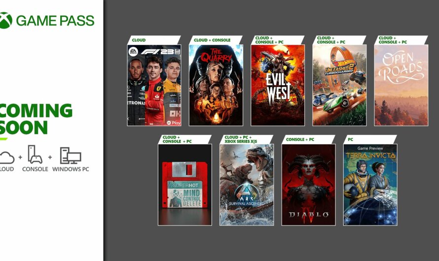 Anunciados los nuevos juegos de Xbox Game Pass (19/03/2024)