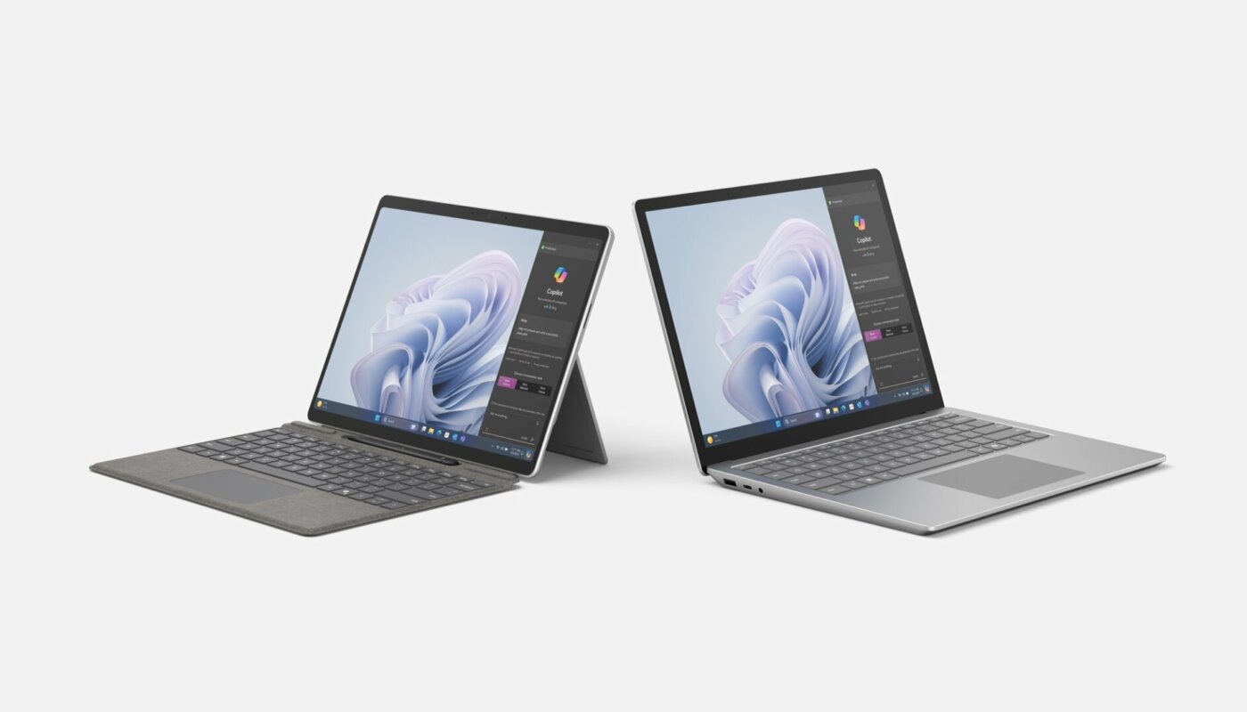 Microsoft Copilot, Surface Pro 10 para empresas y Surface Laptop 6 para empresas