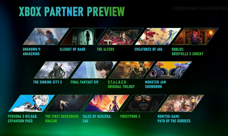 Todos los anuncios del Xbox Partner Preview – Marzo 2024