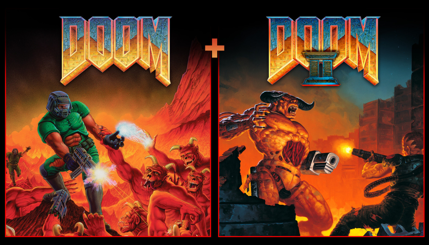 DOOM DOOM II ReReleaseKeyArt