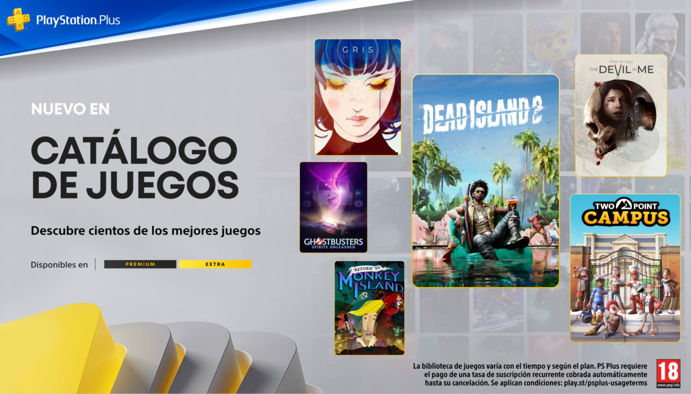 Novedades del catálogo de juegos de PlayStation Plus Extra y Premium de octubre