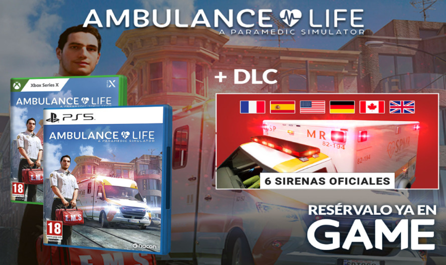 Reserva Ambulance Life: A Paramedic Simulator en GAME y llévate un DLC con 6 sirenas oficiales