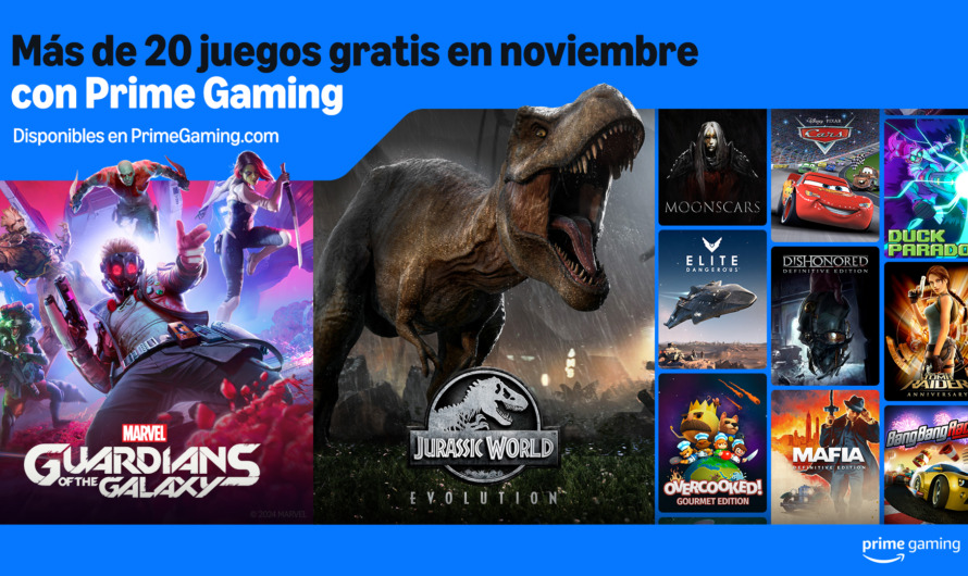 Amazon Prime Gaming anuncia los juegos gratuitos para noviembre