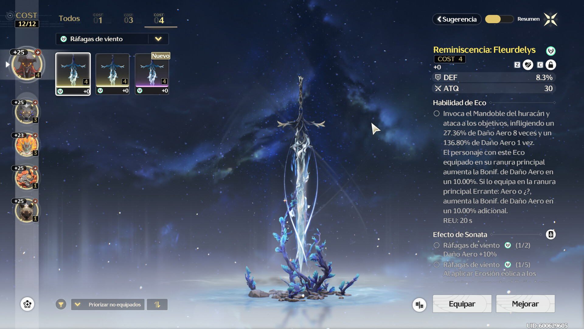 Build de Ciaccona en Wuthering Waves: mejores armas, ecos y composiciones 6 Reminiscencia: Fleurdelys