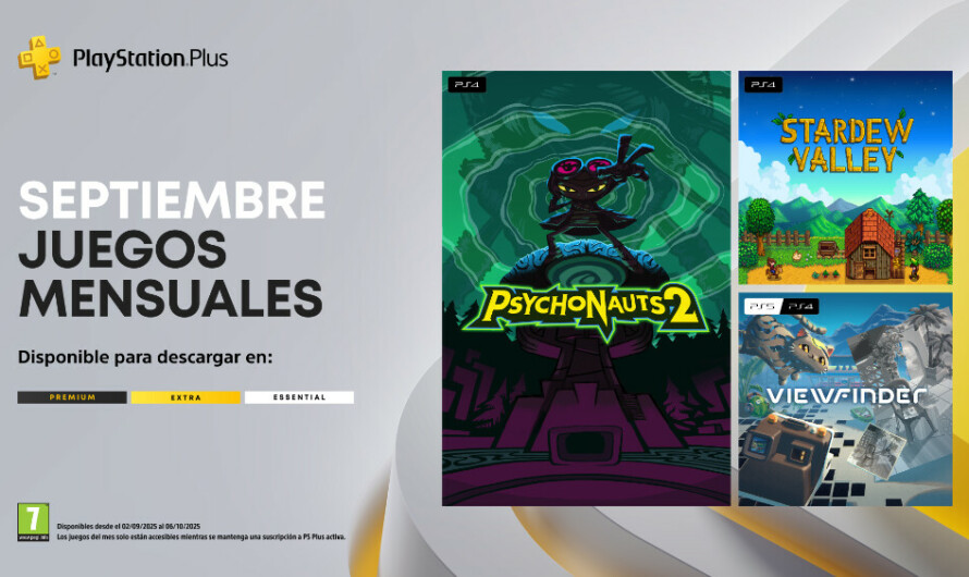 PlayStation Plus: novedades de septiembre en el catálogo de juegos y packs exclusivos
