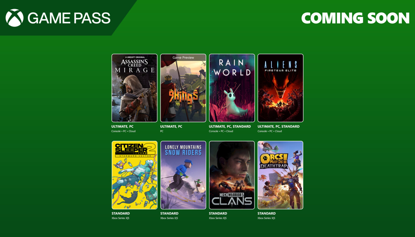 Próximamente en Game Pass
