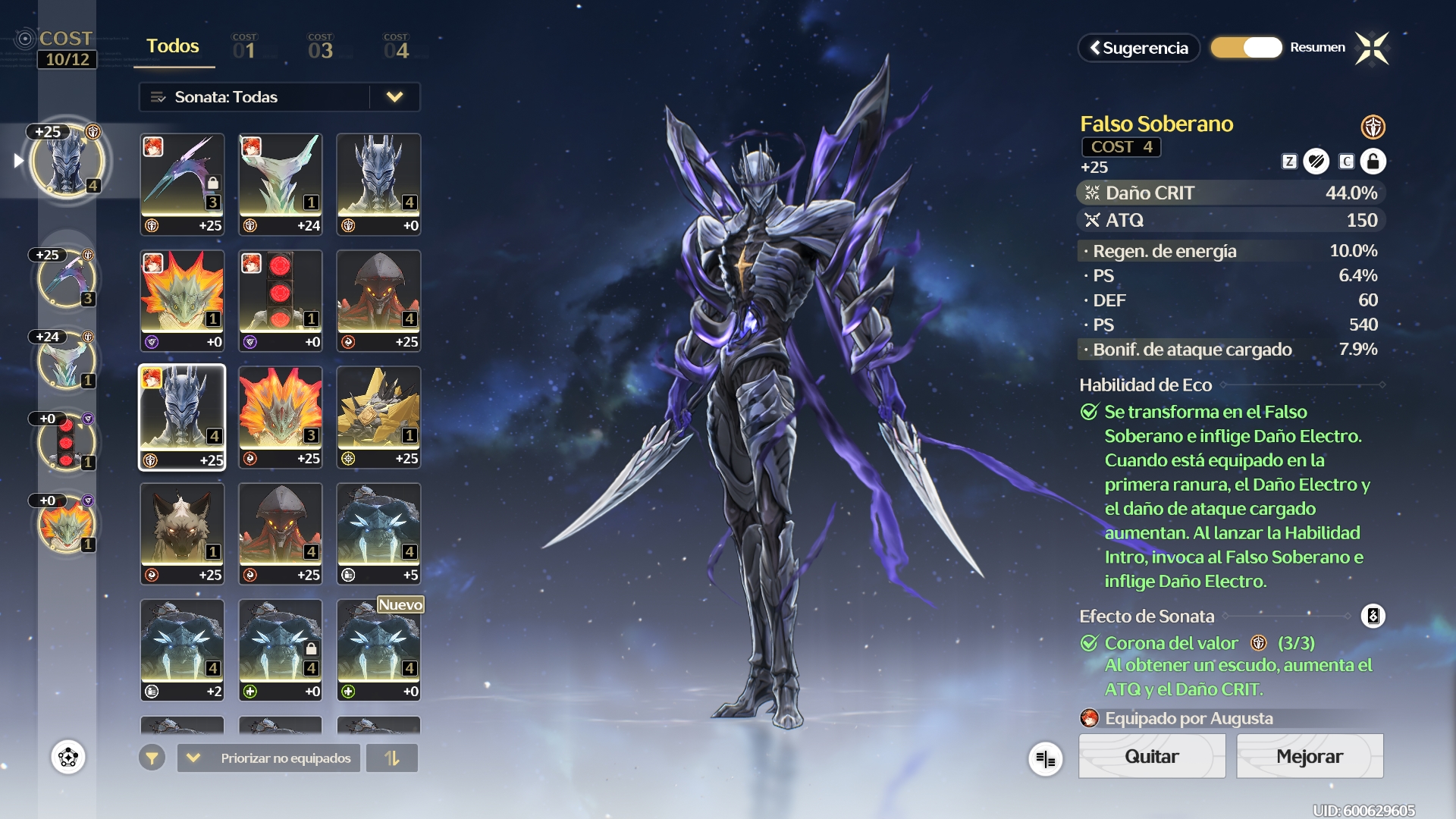 Build de Augusta en Wuthering Waves: mejores armas, ecos y composiciones 6 Falso Soberano - Wuthering Waves